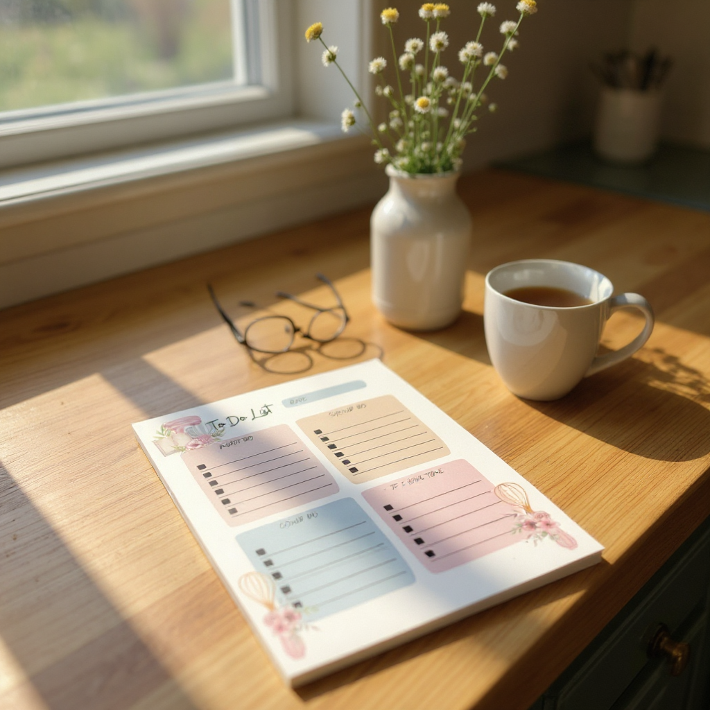 Sugar & Tasks – Magnetic To-Do Notepad