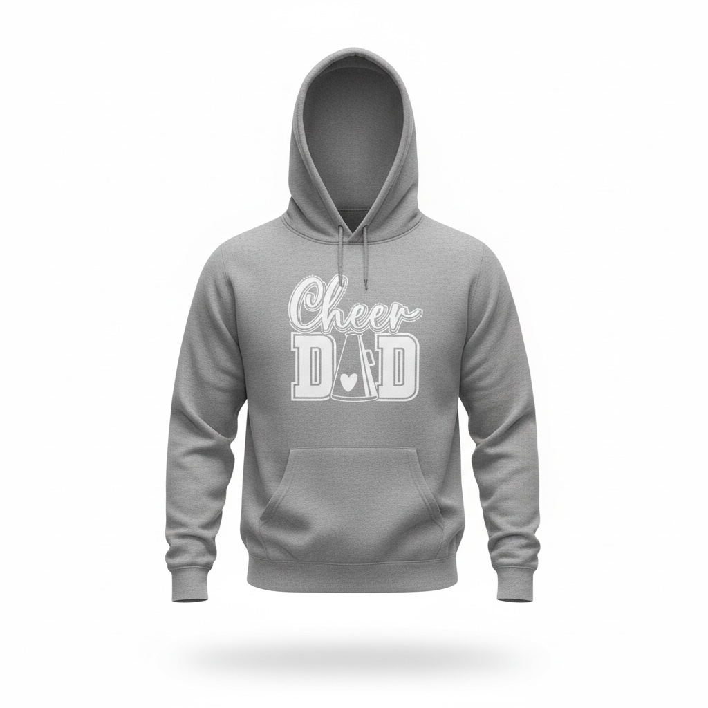 Cheer Dad Hoodie – Warm, Comfortable & Proud