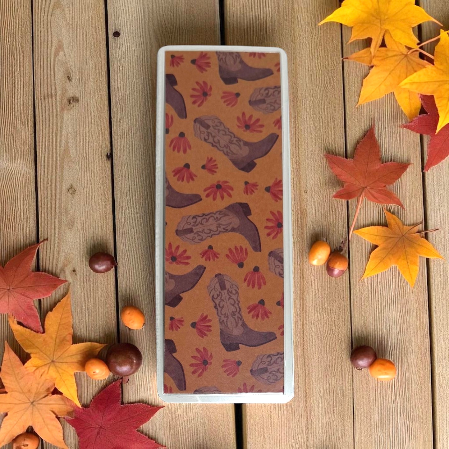 Cowgirl Boots Bookmark – 2x6 in Laminated Cardstock | Western Book Accessory