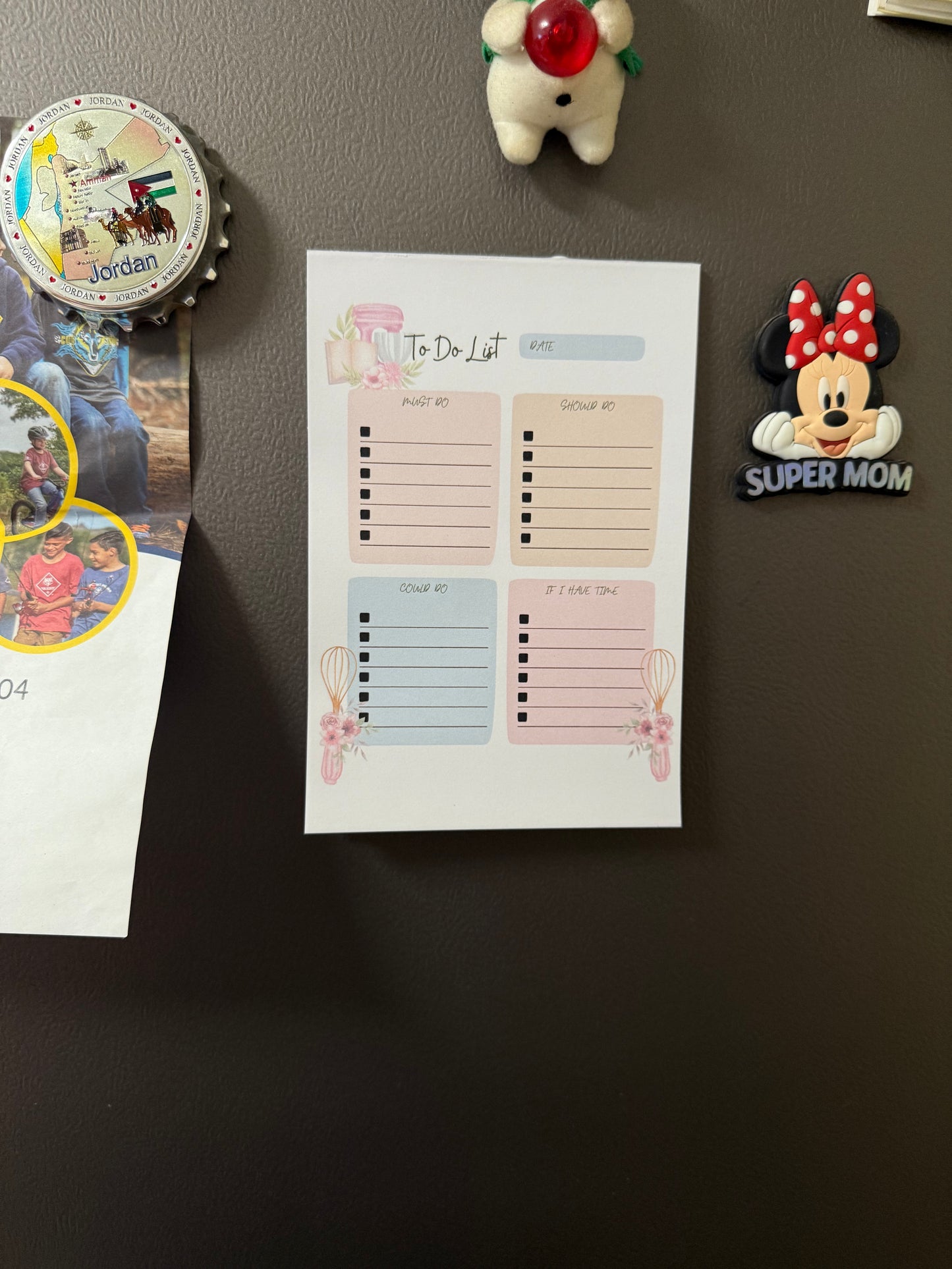 Sugar & Tasks – Magnetic To-Do Notepad