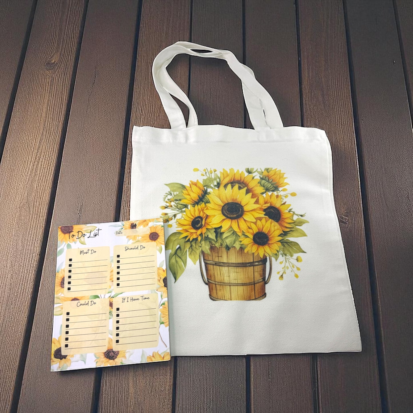 🌻 Sunflower To-Do List Notepad – Bright & Cheerful Daily Planner
