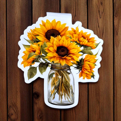 🌻 Sunflower Magnetic Bookmark – Cute & Durable Page Marker