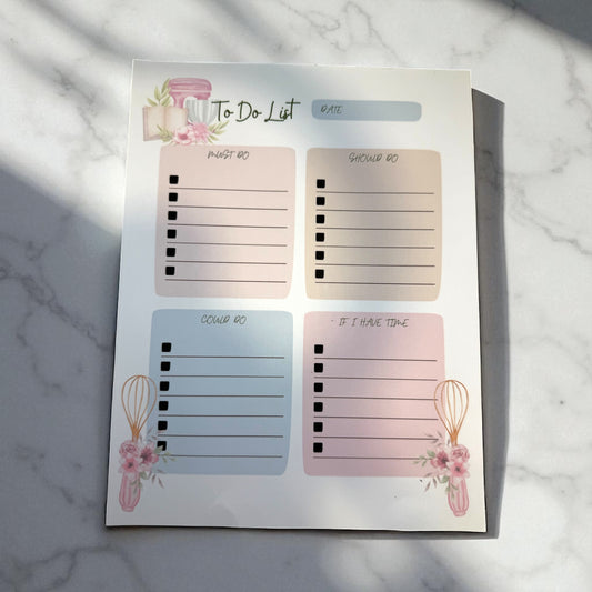 Sugar & Tasks – Magnetic To-Do Notepad