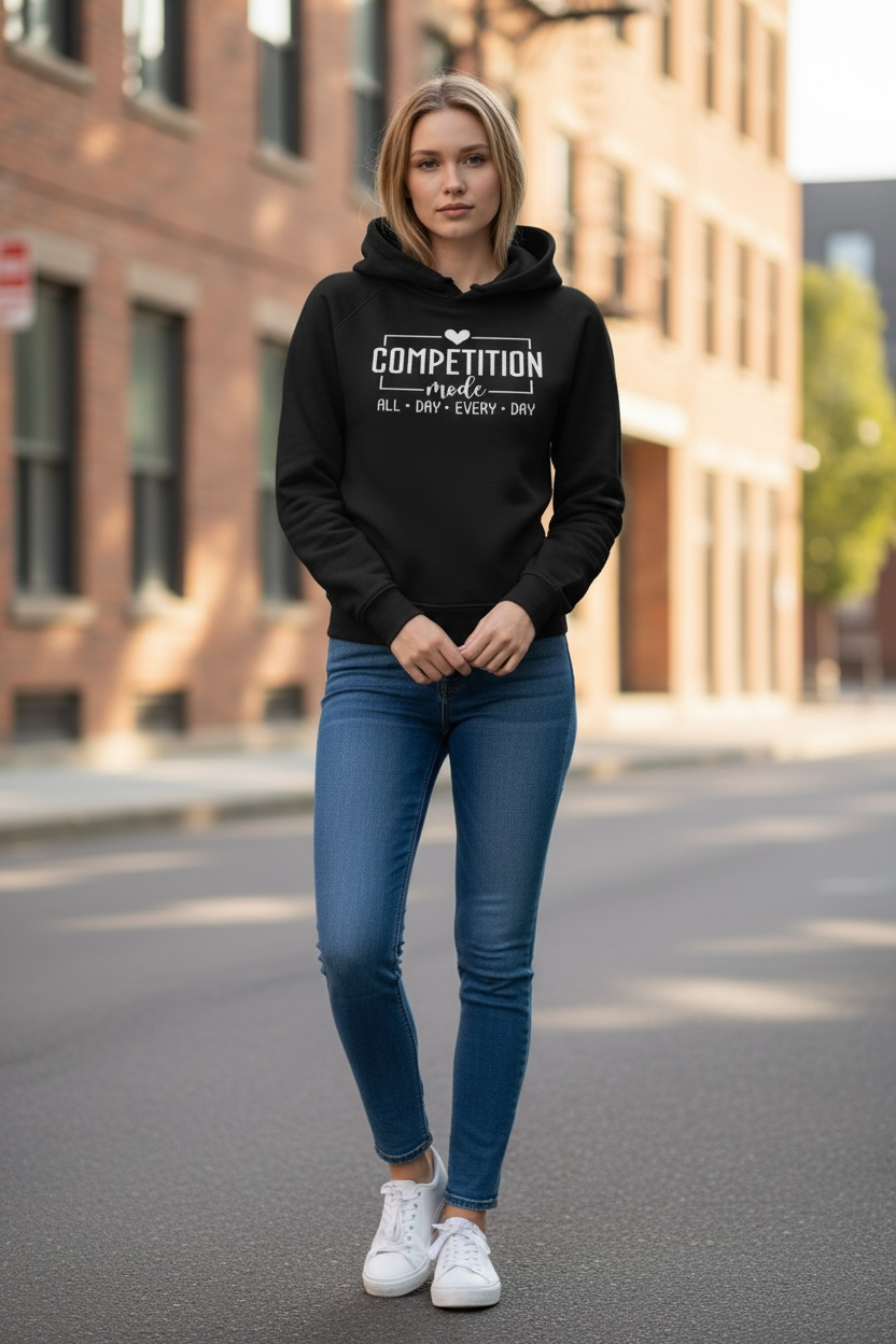 Effy’s Creations Competition Mode Hoodie women’s cut premium fleece