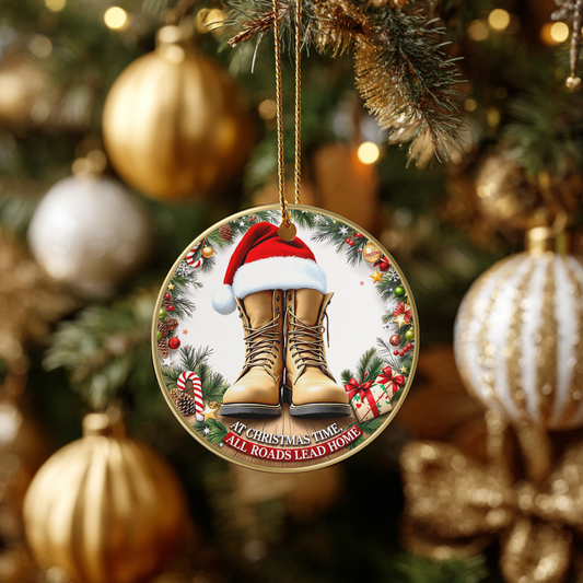 All roads lead home Military ornament
