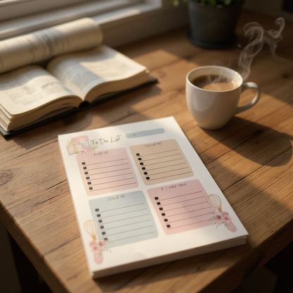 Sugar & Tasks – Magnetic To-Do Notepad