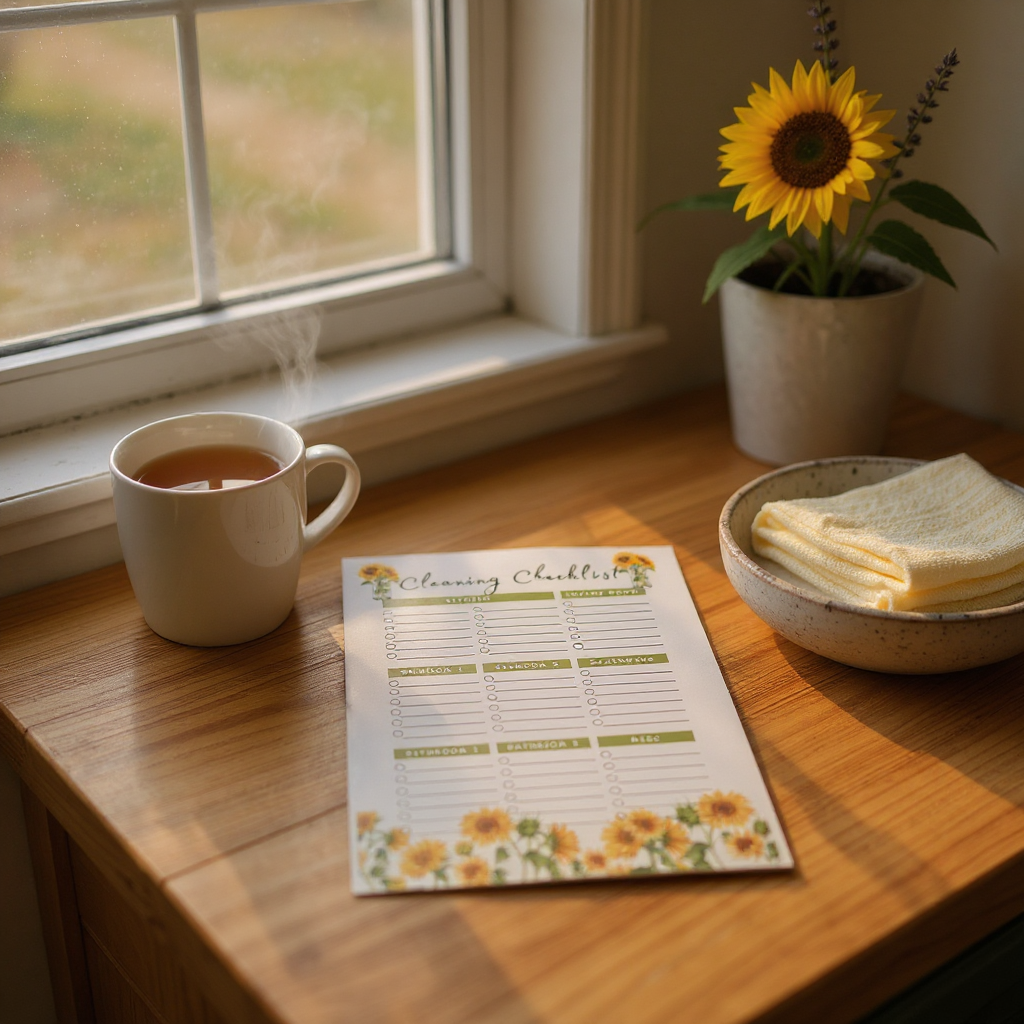 Magnetic Tear-Away Room-by-Room Cleaning Checklist Pad – Chore Chart for Busy Moms