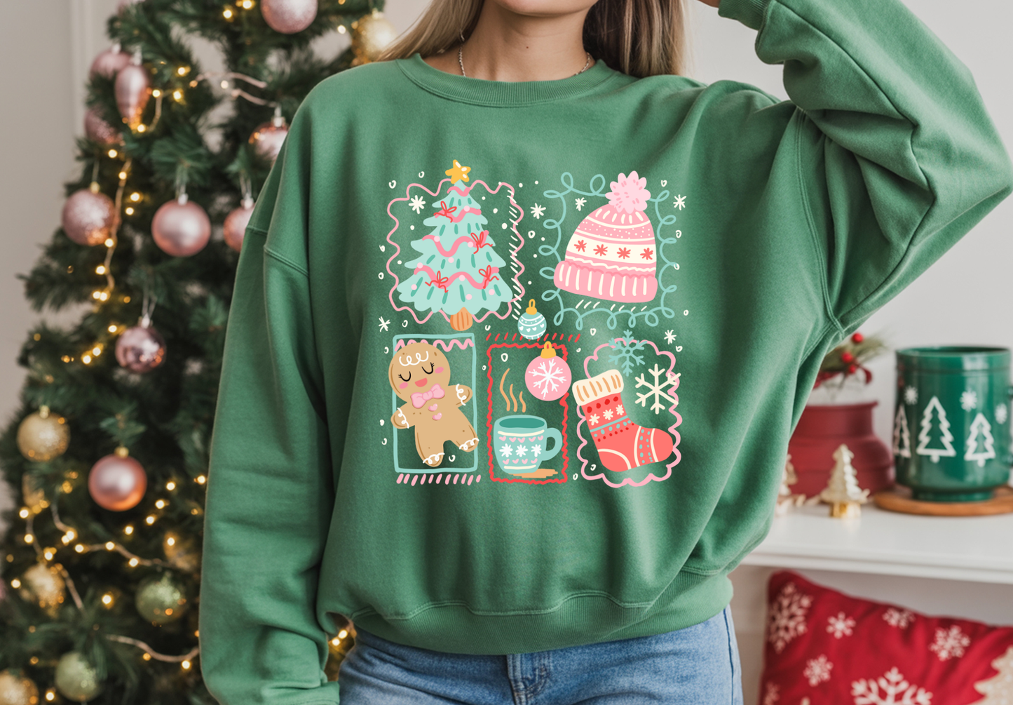 Effy’s Creations Christmas Sweatshirt boutique holiday apparel for women