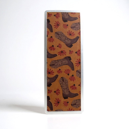 Cowgirl Boots Bookmark – 2x6 in Laminated Cardstock | Western Book Accessory
