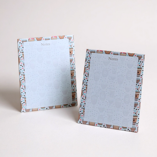 ☕ Cute Coffee Themed Notepads – 4x6 Inch Stationery Pads for To-Do Lists, Journaling & Notes