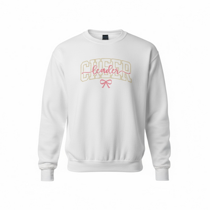 Pink & Gold Cheerleader Sweatshirt – Front View