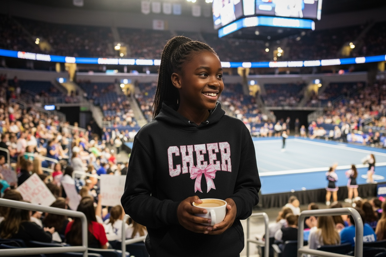 Game day pullover for young cheerleader – Cheer Little Girl Hoodie