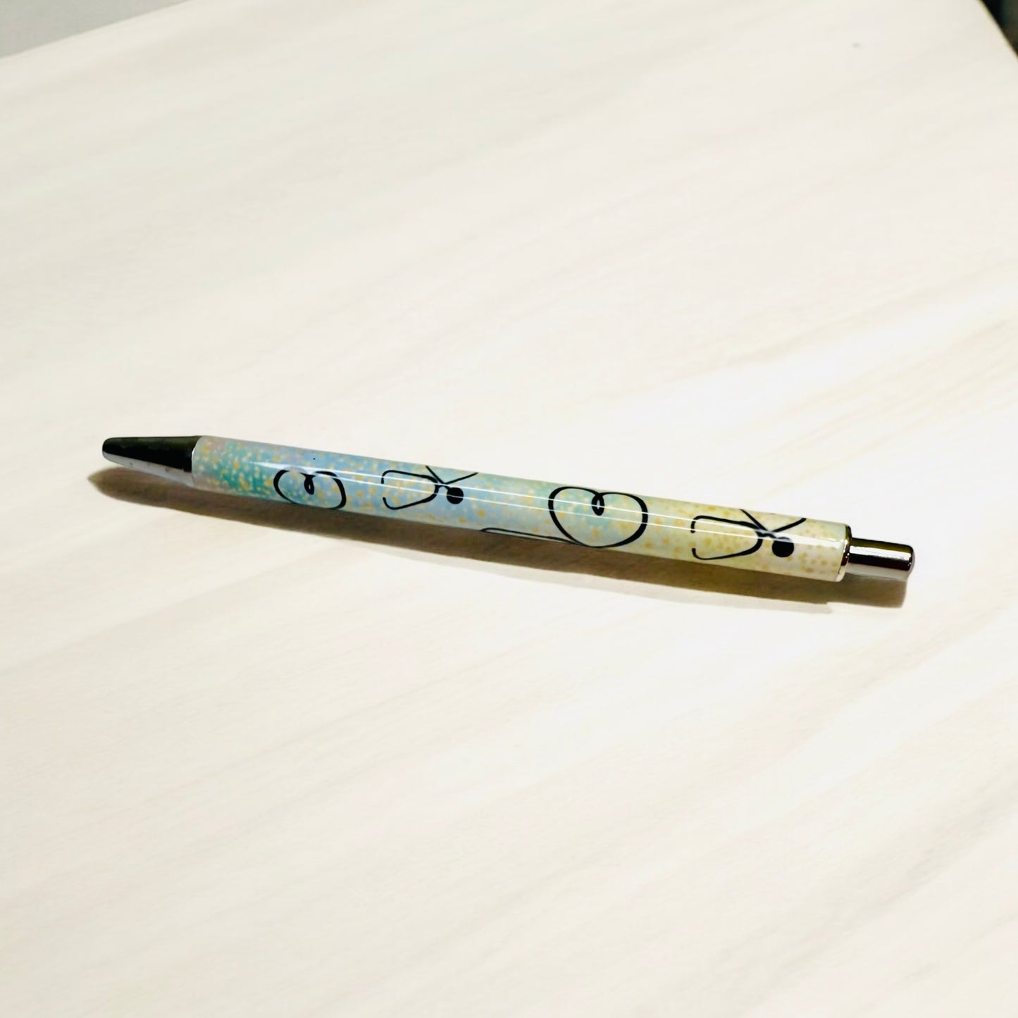 Luxury stethoscope heart pen with black ink for nurses and healthcare professionals